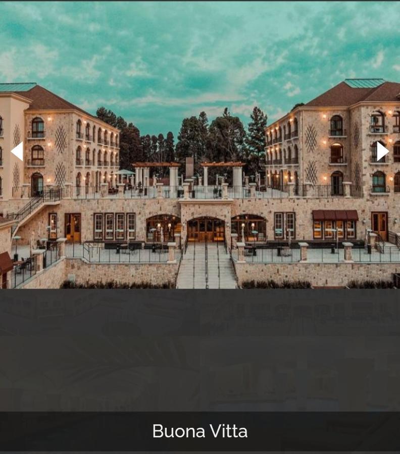 Hotel Buona Vitta Gramado by Gramado Parks Esterno foto The photo shows a spacious and elegant building design, likely a hotel or resort. The structure features multiple stories and large windows, with outdoor seating areas visible on a terrace or patio. The exterior has a combination of stone and modern 